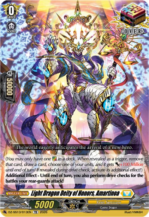 Light Dragon Deity of Honors, Amartinoa (DZ-SS13/013EN) [Blaster Blade Start Deck]