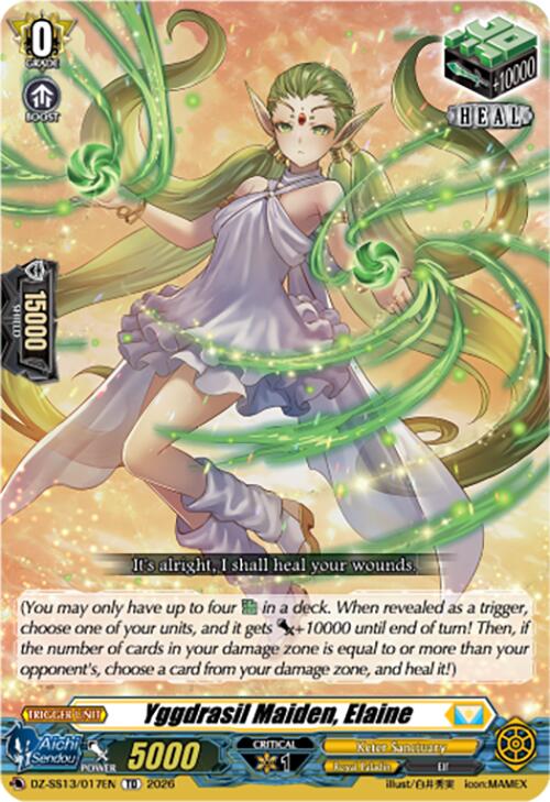 Yggdrasil Maiden, Elaine (DZ-SS13/017EN) [Blaster Blade Start Deck]
