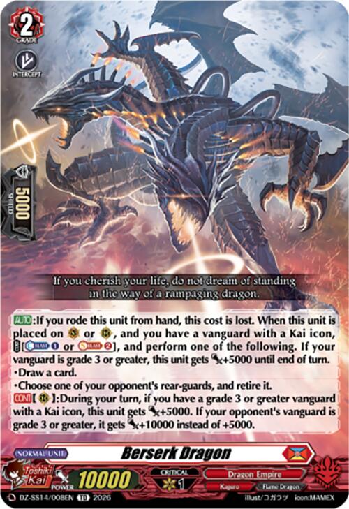 Berserk Dragon (DZ-SS14/008EN) [Dragonic Overlord Start Deck]