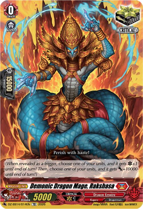 Demonic Dragon Mage, Rakshasa (DZ-SS14/014EN) [Dragonic Overlord Start Deck]