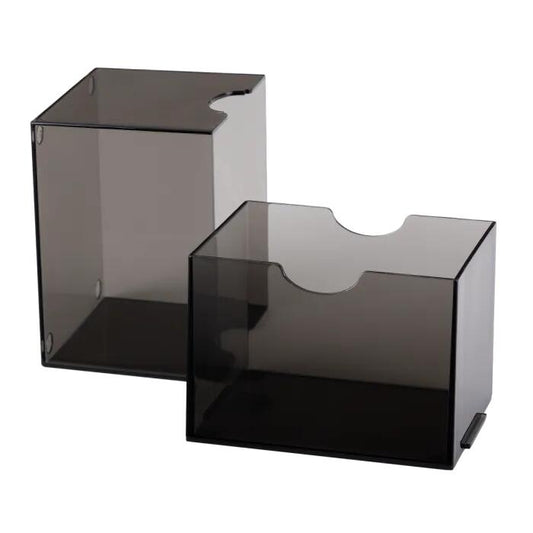 Dragon Shield Strongbox Deck Box - Clear Black (Holds 100+)
