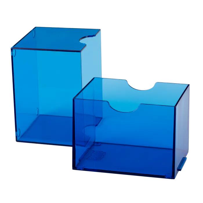 Dragon Shield Strongbox Deck Box - Clear Blue (Holds 100+)