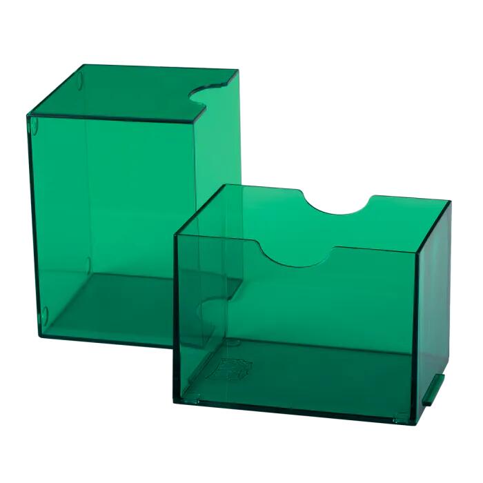 Dragon Shield Strongbox Deck Box - Clear Green (Holds 100+)