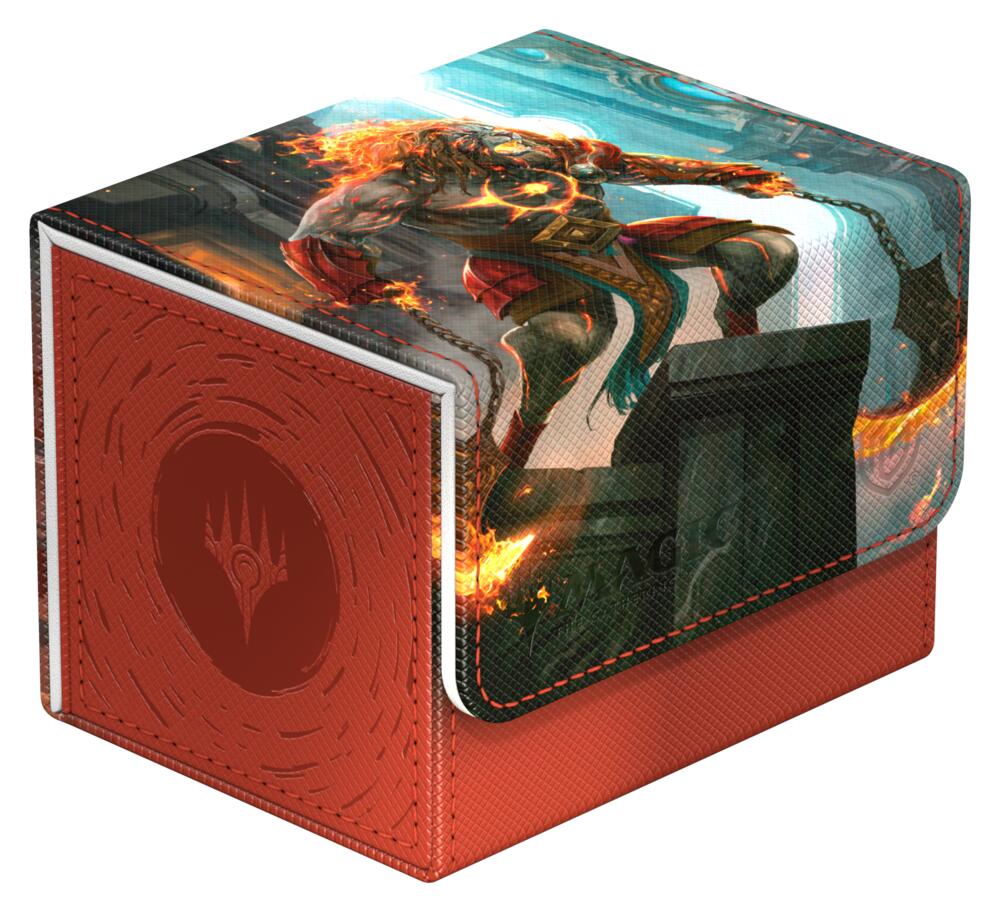 Magic: The Gathering Reality Fracture - Sidewinder 100+ Xenoskin Deck Box - Ajani, Path of Vengeance - Ultimate Guard Deck Boxes