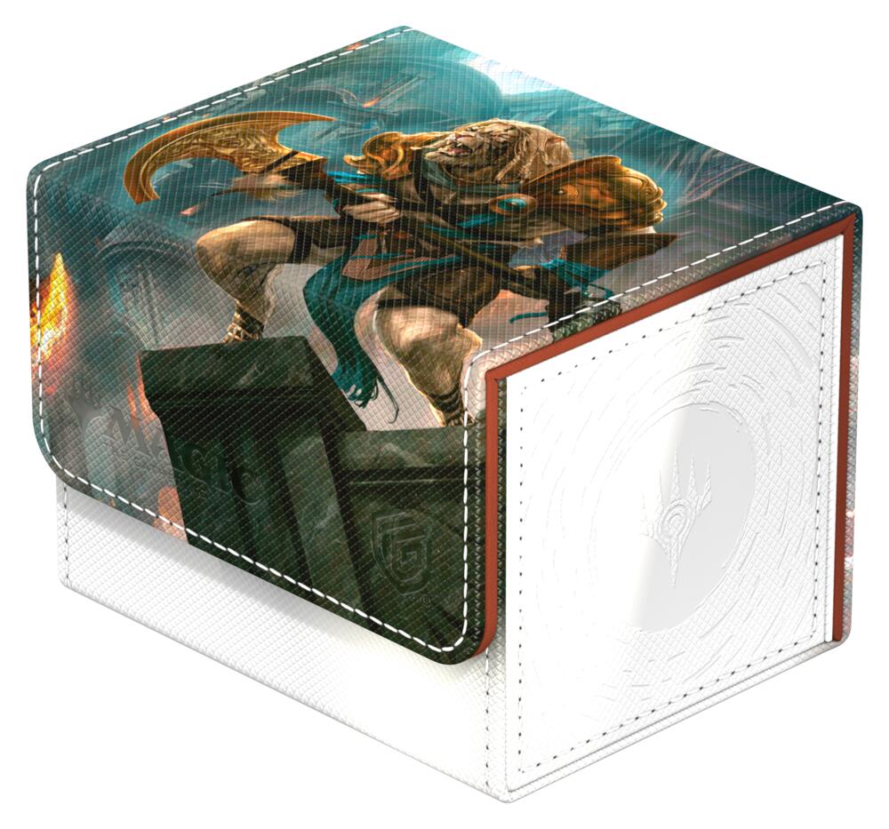 Magic: The Gathering Reality Fracture - Sidewinder 100+ Xenoskin Deck Box - Ajani, Counterattack Leader - Ultimate Guard Deck Boxes