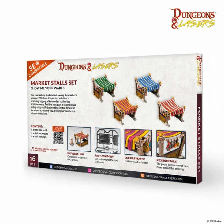 Dungeons & Lasers - Market Stalls Miniature Set