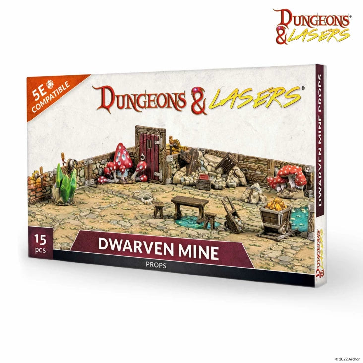 Dungeons & Lasers - Dwarven Mine Props