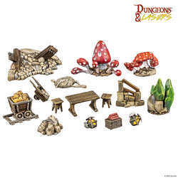 Dungeons & Lasers - Dwarven Mine Props