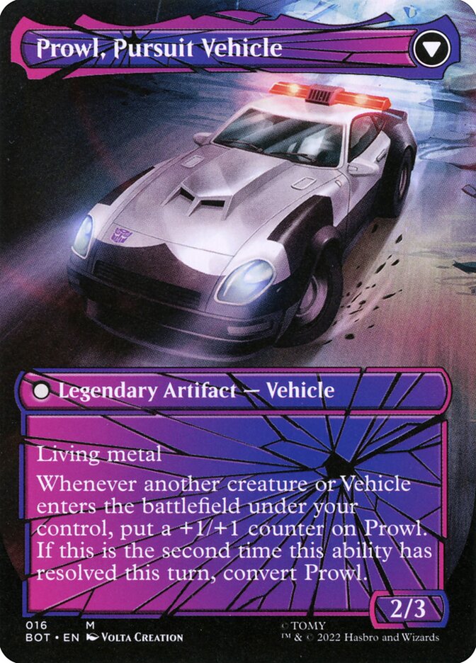 Prowl, Stoic Strategist (Shattered Glass) (Back)