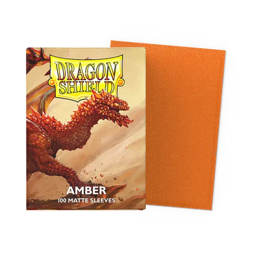 Dragon Shield: Amber - 100ct Matte Sleeves - Standard Size