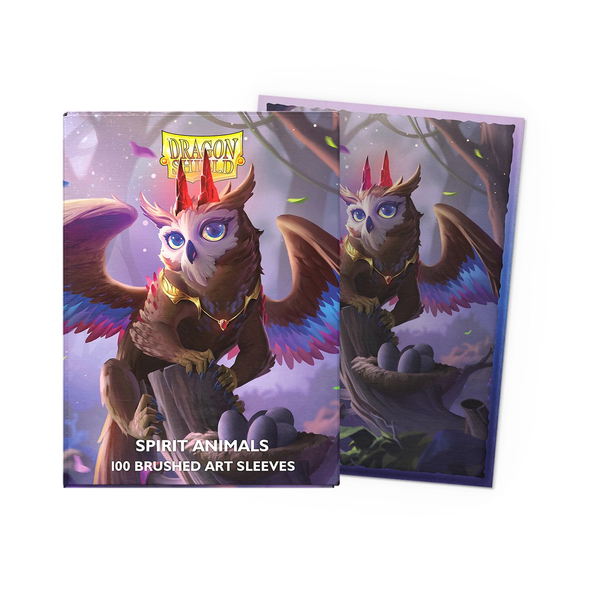 Dragon Shield Art Sleeves: Spirit Animals - The Dragowlis