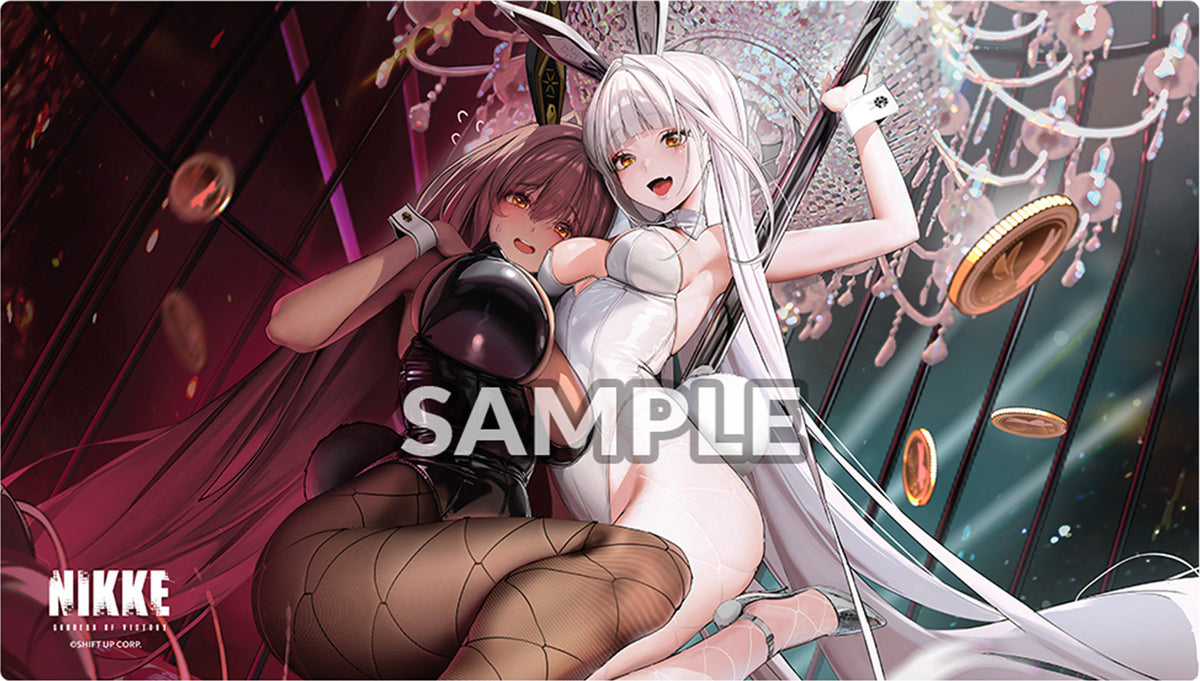 Goddess of Victory Nikke: Bunny X 777 - Noir & Blanc Playmat