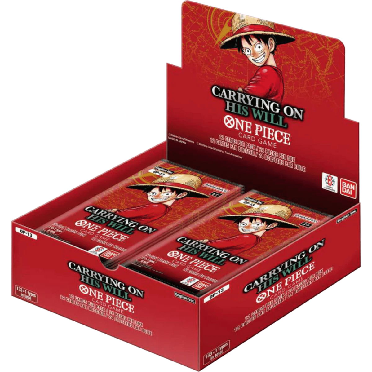 One Piece Card Game: Carrying on His Will [OP-13] Booster Box