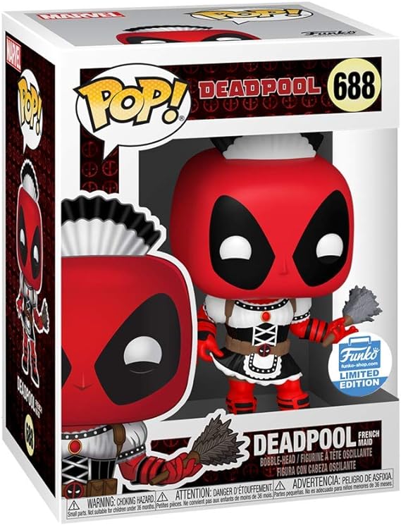 Funko Pop! Marvel: Deadpool as French Maid - Shop Limited Edition Exclusive