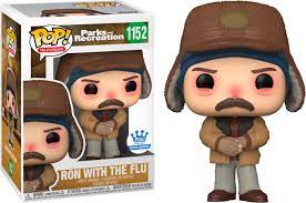 Funko Pop! Television RON SWANSON W/ FLU Parks And Recreation (Funko Web Exclusive)