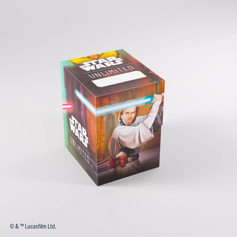 Gamegenic Deck Box: Star Wars Unlimited - Soft Crate - Obi-Wan Kenobi/Darth Maul