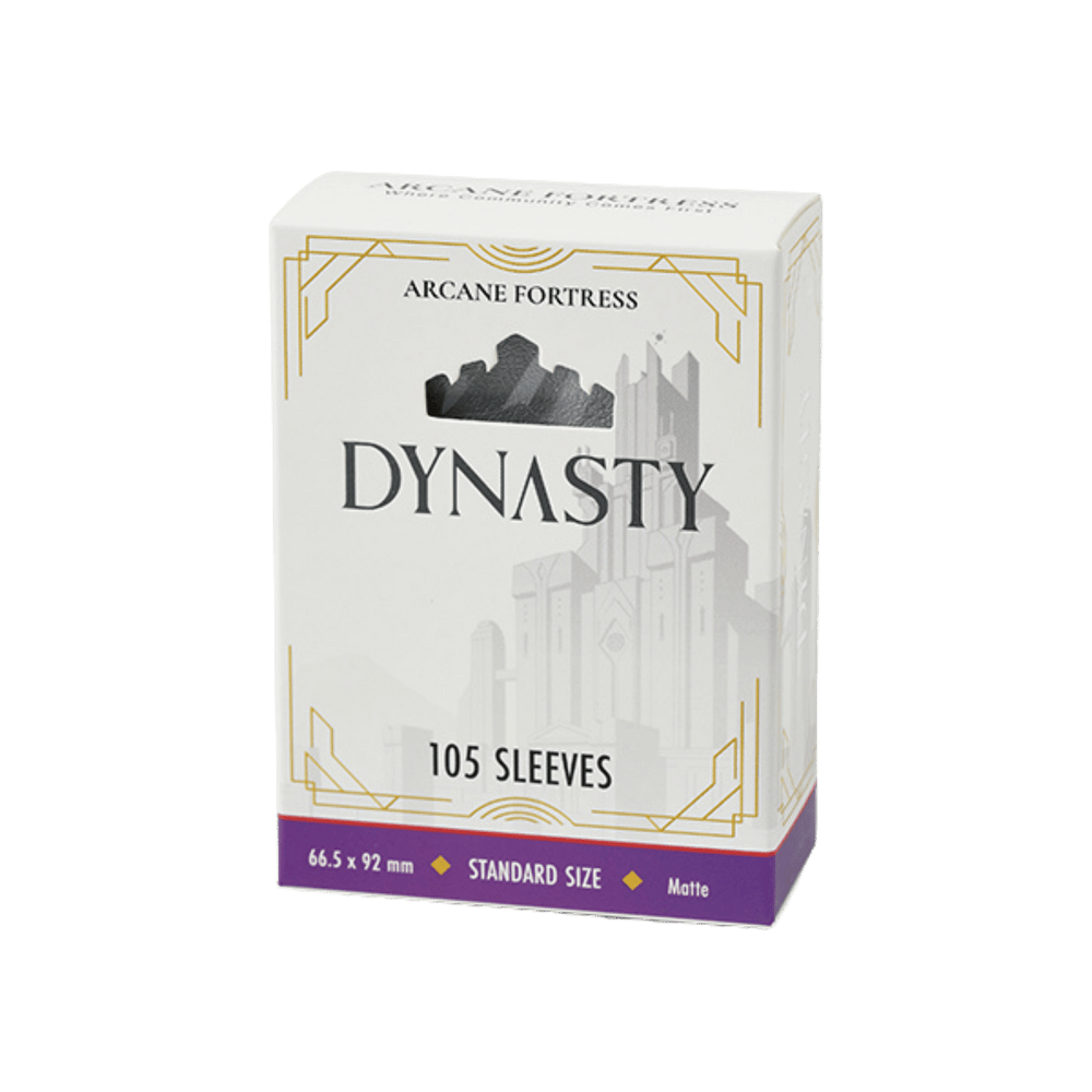 Arcane Fortress Sleeves: Dynasty Collection - Matte, Frosted Silver (105ct)