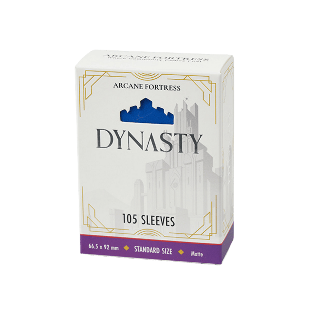 Arcane Fortress Sleeves: Dynasty Collection - Matte, Deep Blue (105ct)