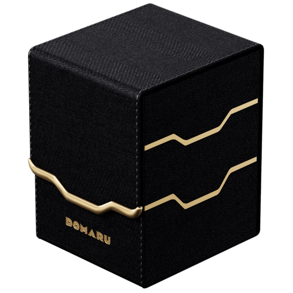 DOMARU Deck Box: Armory Collection - Obsidian - Vertex Duo 100+ Toploading Box