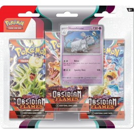 Pokemon Scarlet and Violet 3 Obsidian Flames 3-Pack Blister - Houndstone