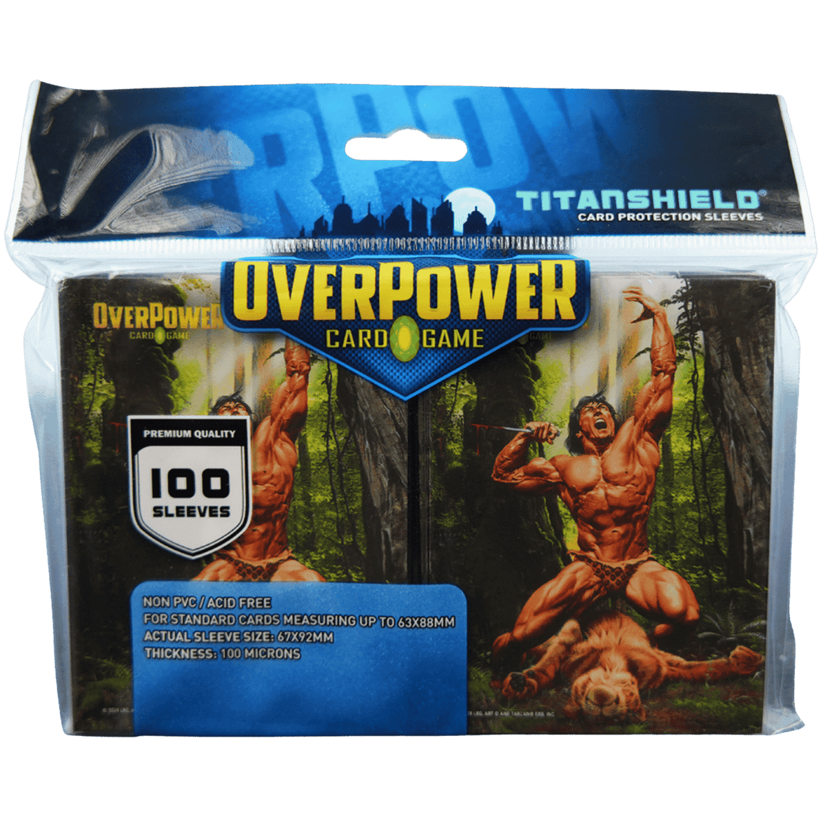 TitanShield Sleeves: Tarzan - OverPower (100ct)