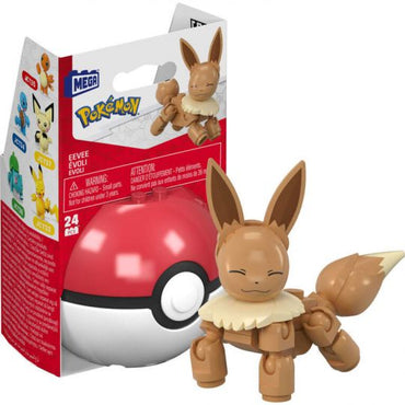 MEGA - Pokemon Pokeball Evergreen S4 Set - EEVEE in Poke Ball (16 Pieces)