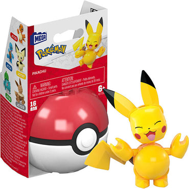 MEGA - Pokemon Pokeball Evergreen S4 Set - PIKACHU in Poke Ball (16 Pieces)