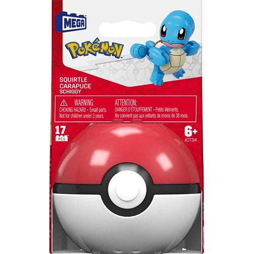 MEGA - Pokemon Pokeball Evergreen S4 Set - SQUIRTLE in Poke Ball (16 Pieces)