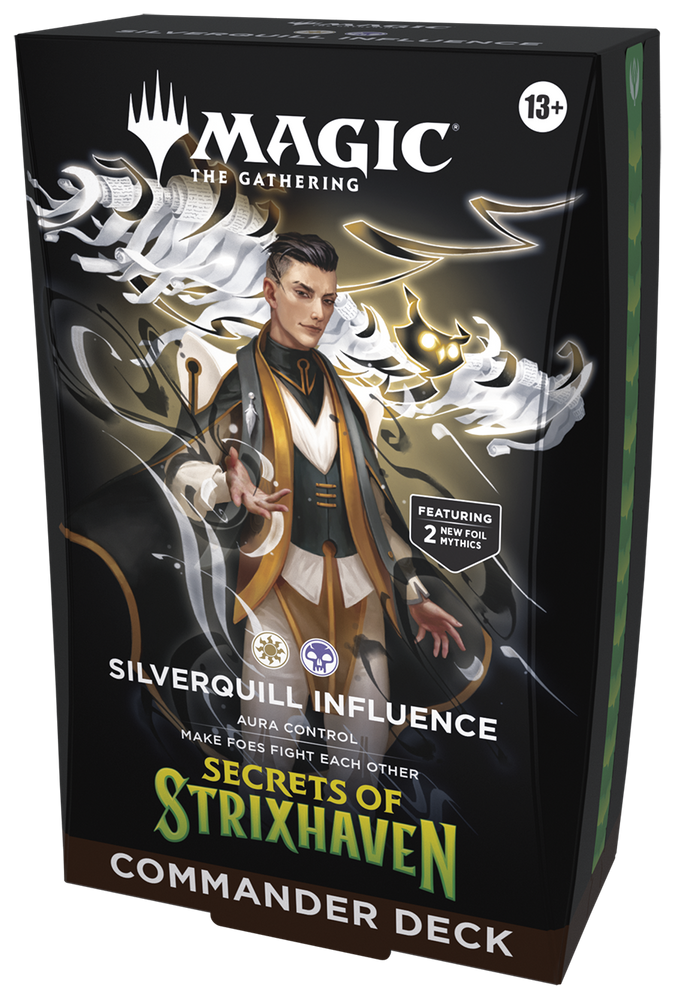 Magic: the Gathering - Secrets of Strixhaven "Silverquill Influence" Commander Deck
