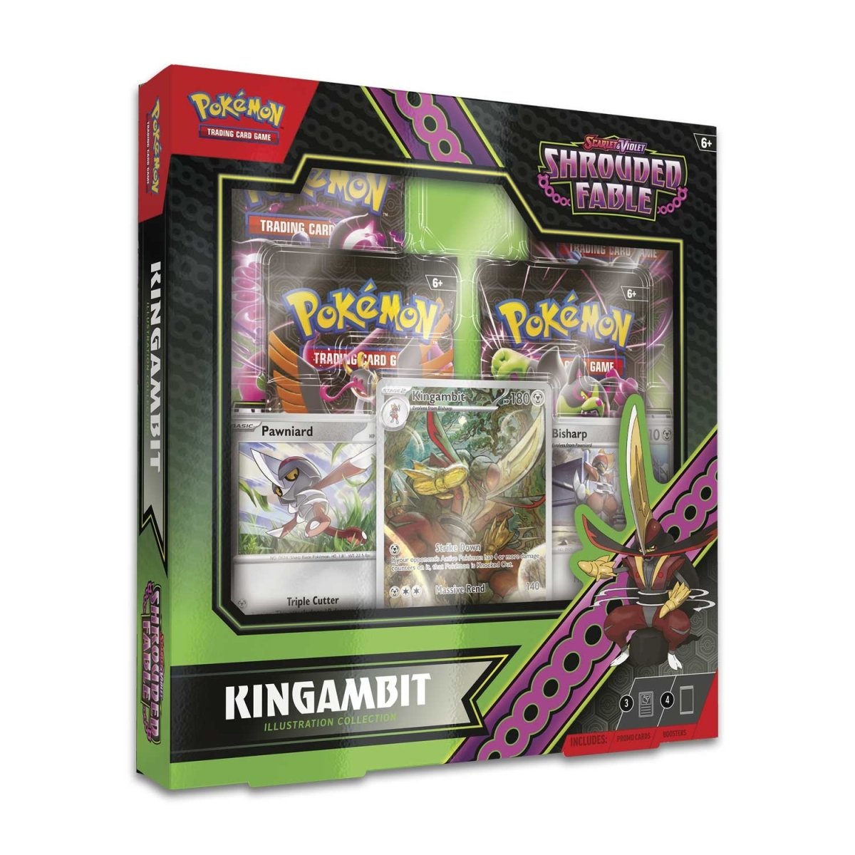 Pokemon TCG: Sacrlet and Violet: Shrouded Fable Illustration Collection - Kingambit