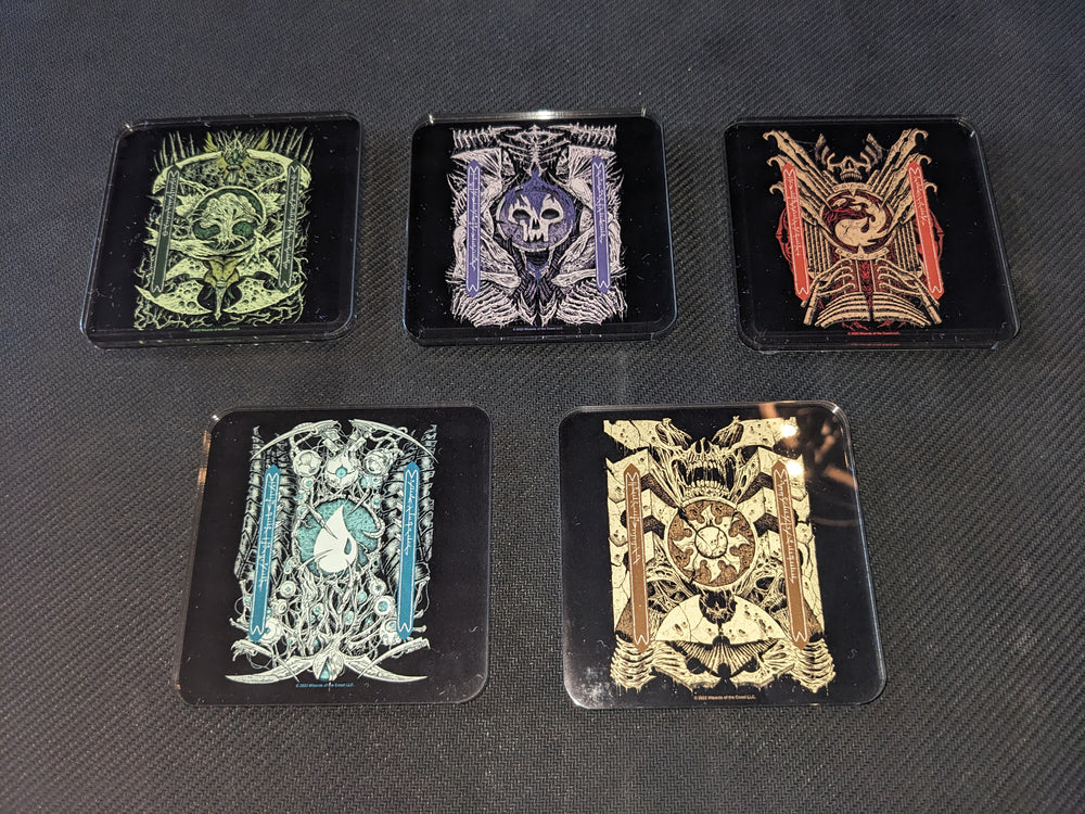MTG Phyrexian drink coaster set