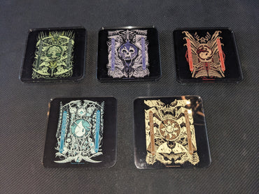 MTG Phyrexian drink coaster set