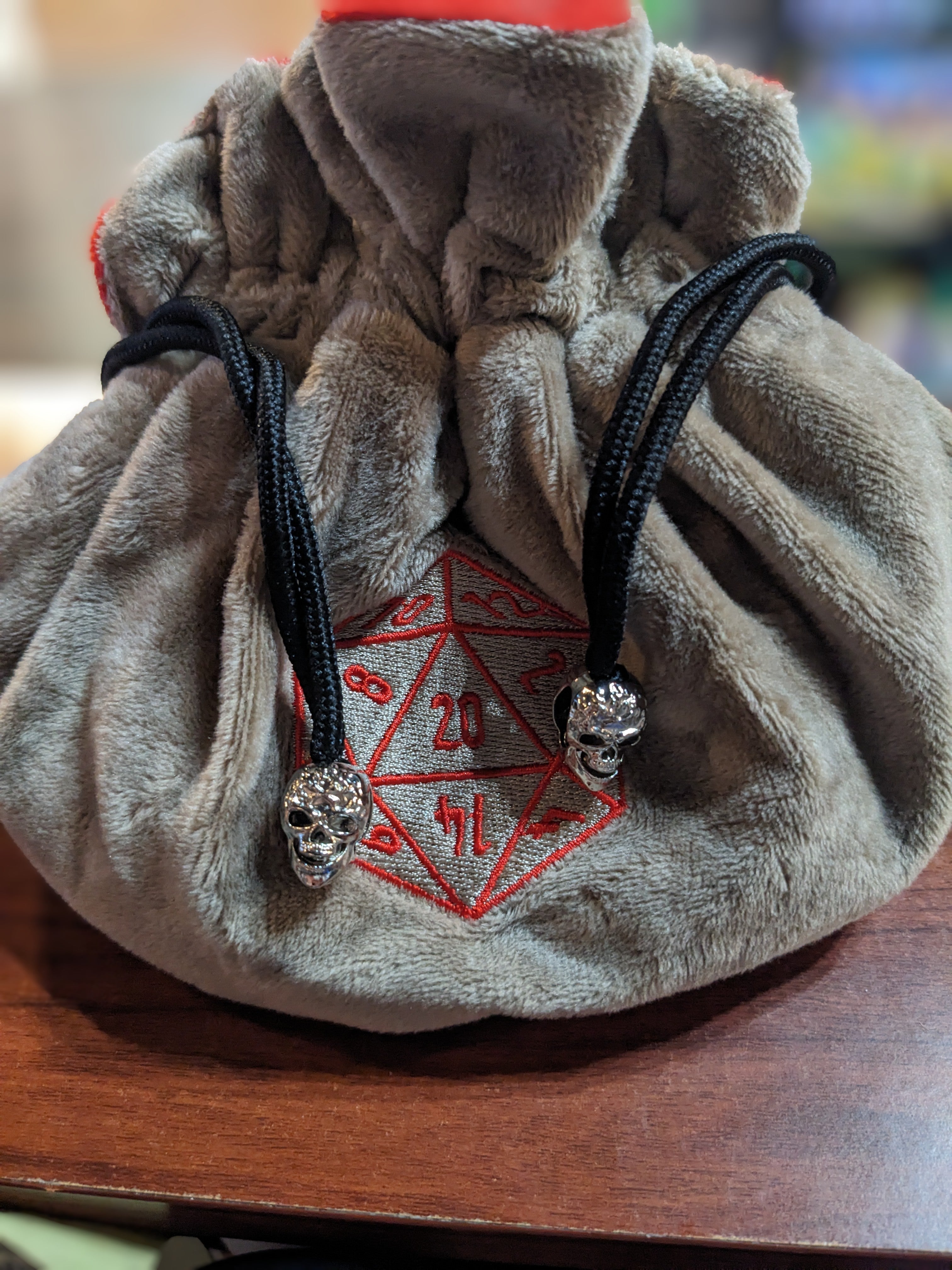 MULTI-POCKET D20 DICE BAG (Grey)