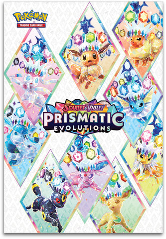 Pokemon TCG - Prismatic Evolutions Poster Collection -CHEAPER IN STORE- (Pre-Order)(Releases 1/17/25)