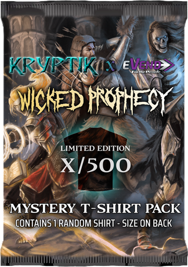 Kryptik - Wicked Prophecy - Limited Edition Mystery T - Shirt - Size XL