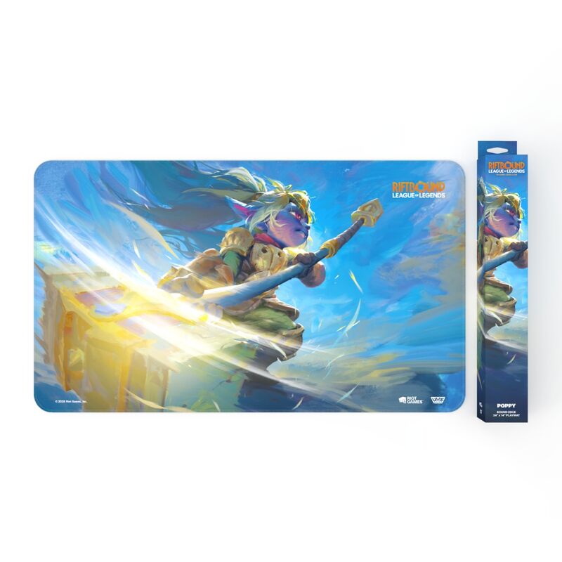RIFTBOUND TCG: LEAGUE OF LEGENDS: UNLEASHED PLAYMAT: POPPY KEEPER OF THE HAMMER