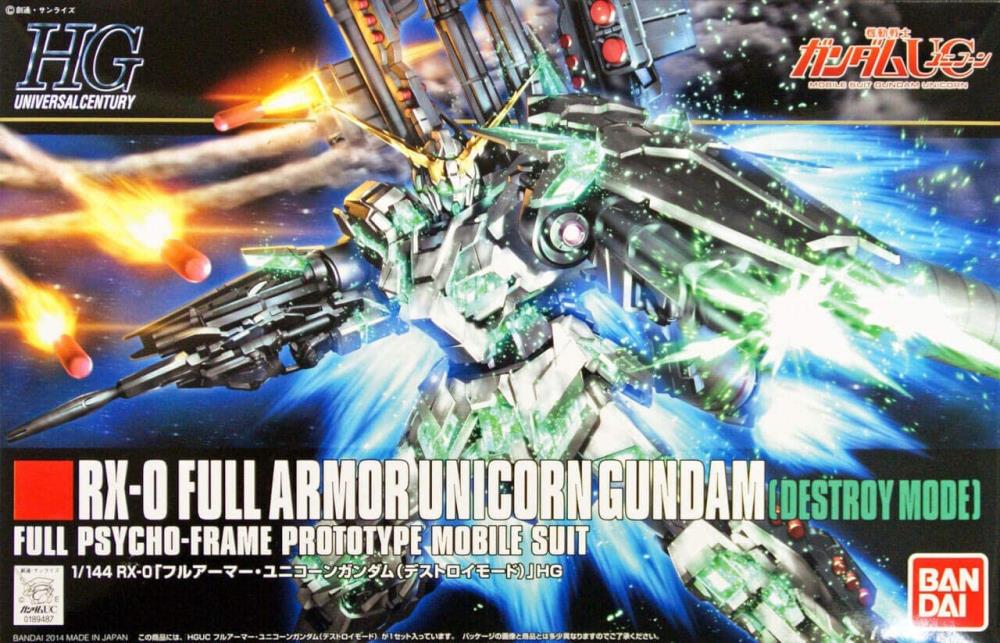 HGUC Full Armor Unicorn Gundam (Destroy Mode)