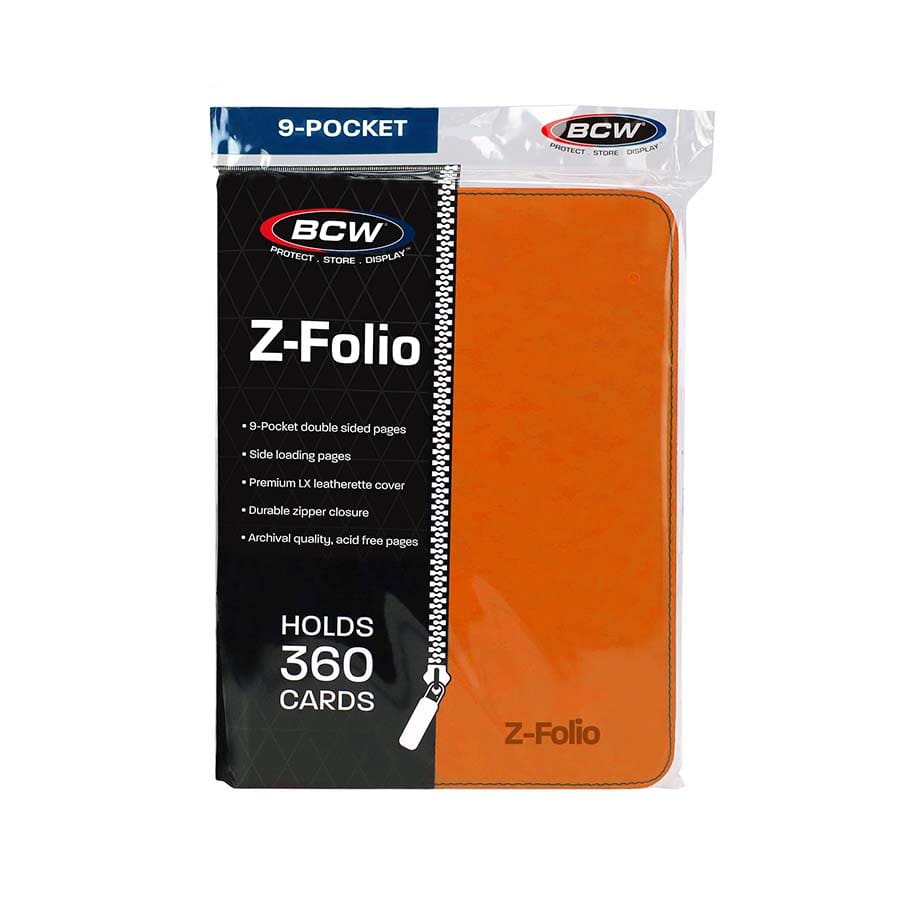 BCW SUPPLIES: Z-FOLIO - 9-POCKET ORANGE