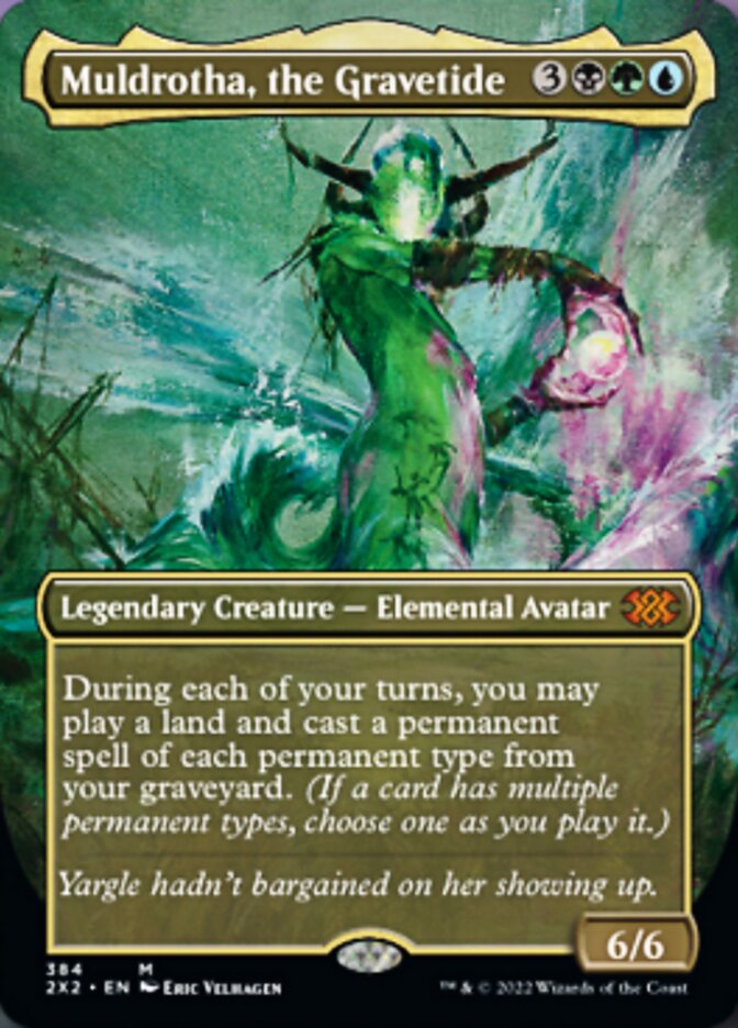 Muldrotha, the Gravetide (Borderless Alternate Art) [Double Masters 2022]