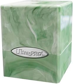 Ultra Pro - Satin Cube Deck Box: Lime White Marble