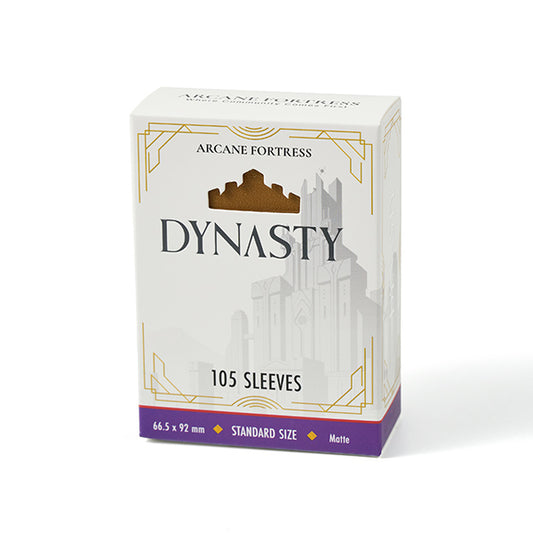 Arcane Fortress Sleeves: Dynasty Collection - Matte, Desert Gold (105ct)
