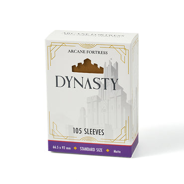Arcane Fortress Sleeves: Dynasty Collection - Matte, Desert Gold (105ct)