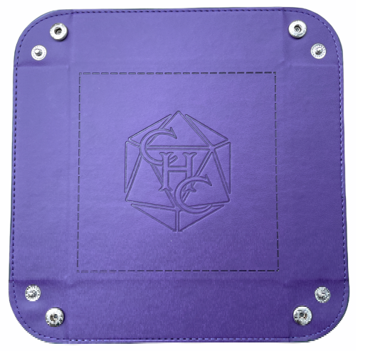 Critical Hit Square Dice Tray – Purple
