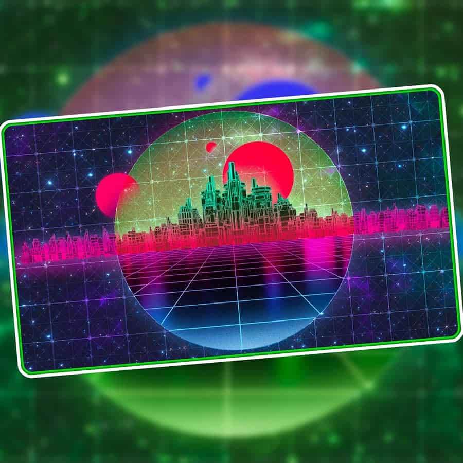Infinite Black 1UP Premium Playmat - Retrowave Forest