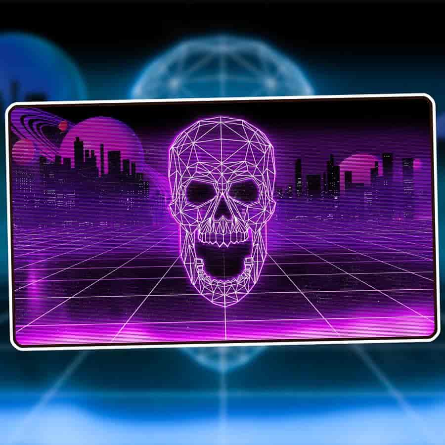 Infinite Black 1UP Premium Playmat - Retrowave Swamp