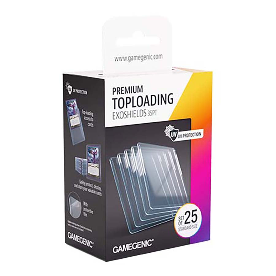 GAMEGENIC: PREMIUM TOPLOADING EXOSHIELDS (35PT) CLEAR (25CT)