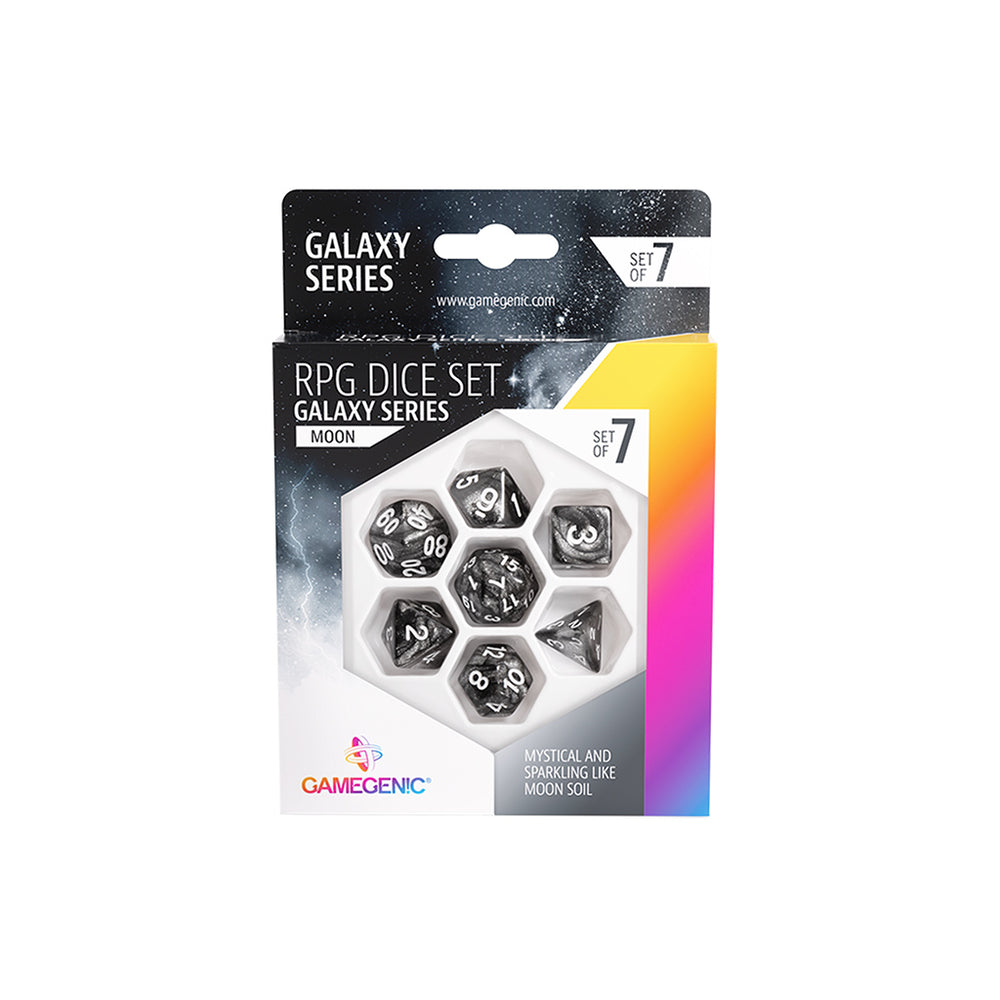 Gamegenic - RPG Dice Set Galaxy Series: Moon