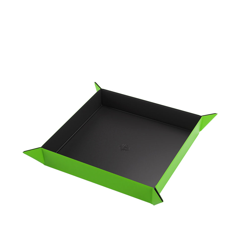 Gamegenic - Magnetic Dice Tray: Square (Black/Green)