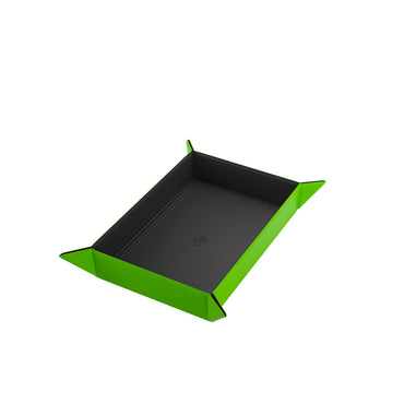 Gamegenic - Magnetic Dice Tray: Rectangular (Black/Green)