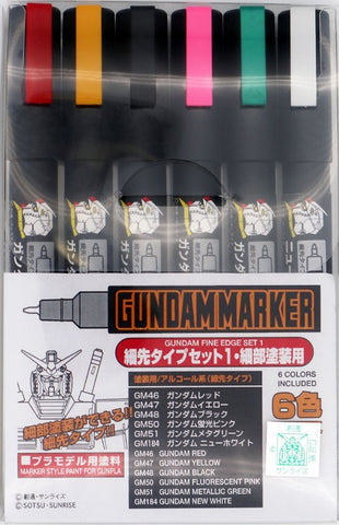 Gundam Marker: Gundam Fine Edge Set 1